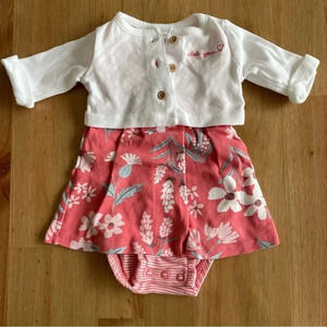 CARTER’S FLORAL DRESS W/ SWEATER